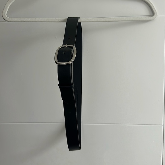 H&M Accessories - NWOT | H&M | Black Faux Leather Belt w/ Silver Buckle